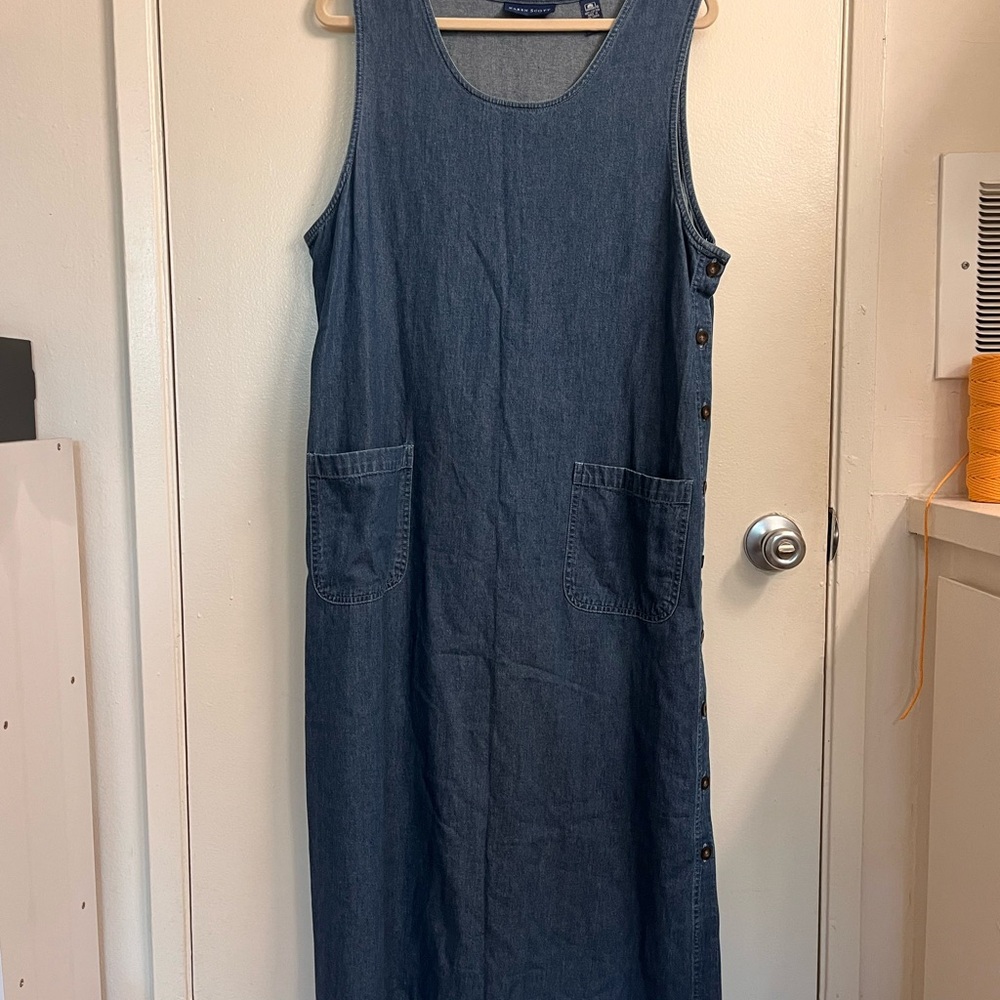 Karen Scott Blue Denim Tank Dress